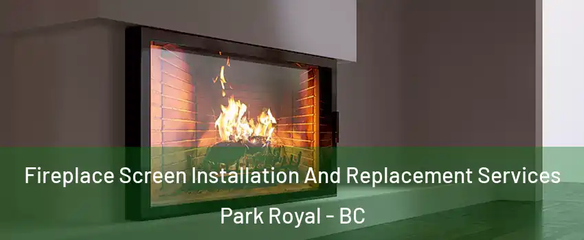 Fireplace Screen Installation And Replacement Services Park Royal - BC
