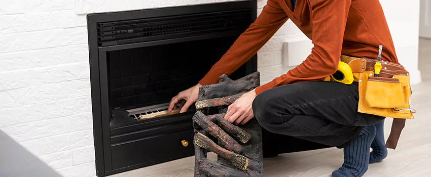 Metal Fireplace Installation in West Vancouver, British Columbia