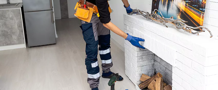 Outdoor Fireplace Restoration in West Vancouver, British Columbia