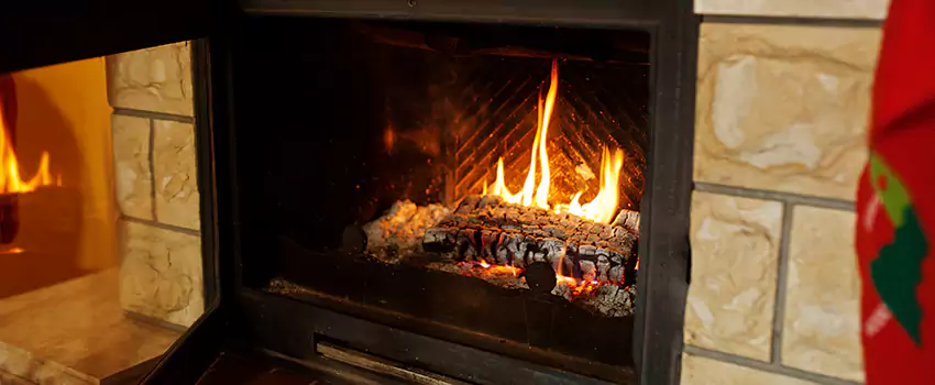 Commercial Prefabricated Fireplace Replacement in West Vancouver, British Columbia