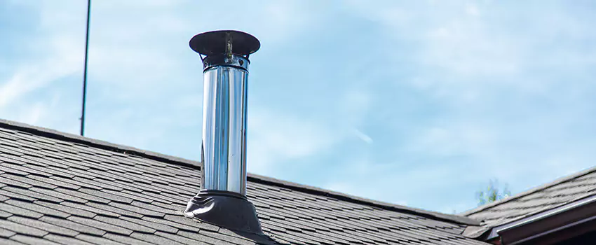 Outdoor Metal Chimney Installation in West Vancouver, British Columbia