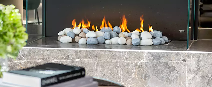 Double-Height Fireplace Design Refurbishment in West Vancouver, British Columbia