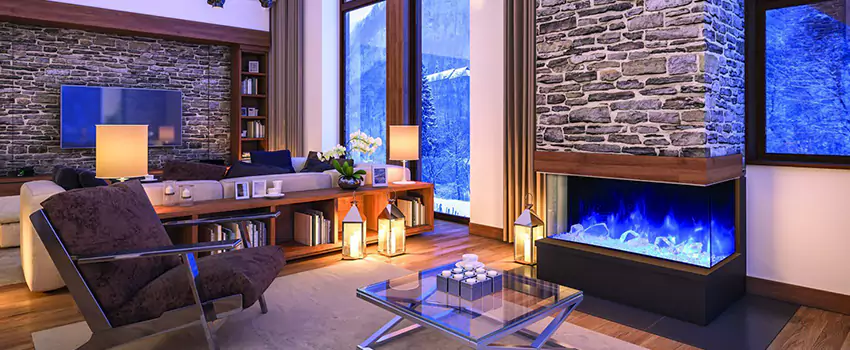 Dynamic Flame Color Fireplace Installation in West Vancouver, BC