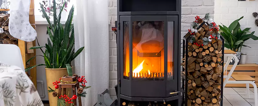 Thelin Hearth Products Direct Vent Gas Stove Fireplace Inspection in West Vancouver, BC
